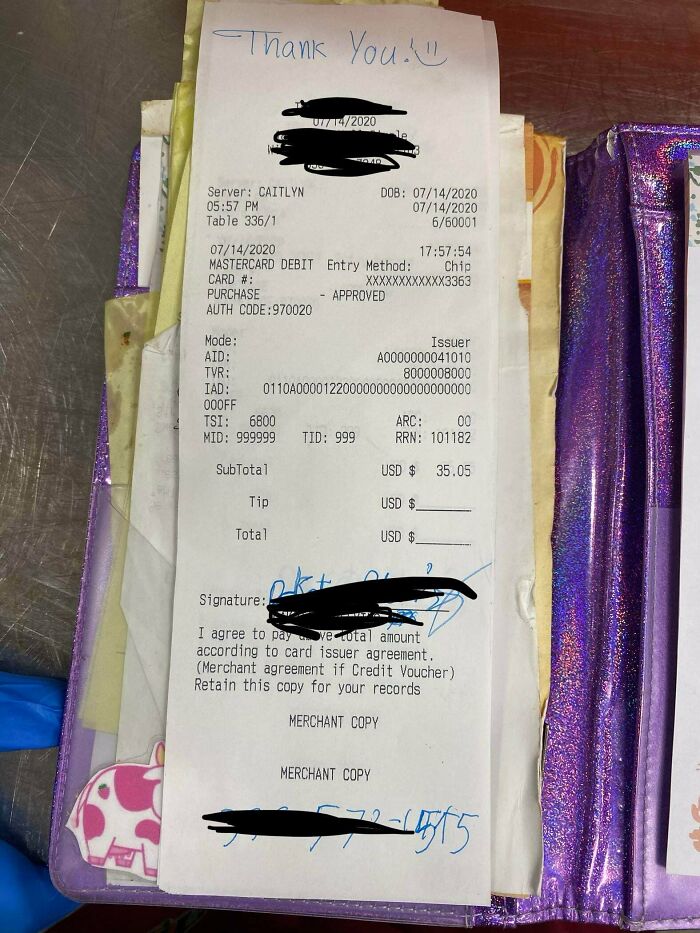 This Guy Who Left His Phone Number But Didn’t Leave A Tip