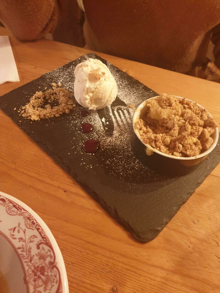 The Typical Lunch On A Slate With The Added Addition Of Ghost Cutlery