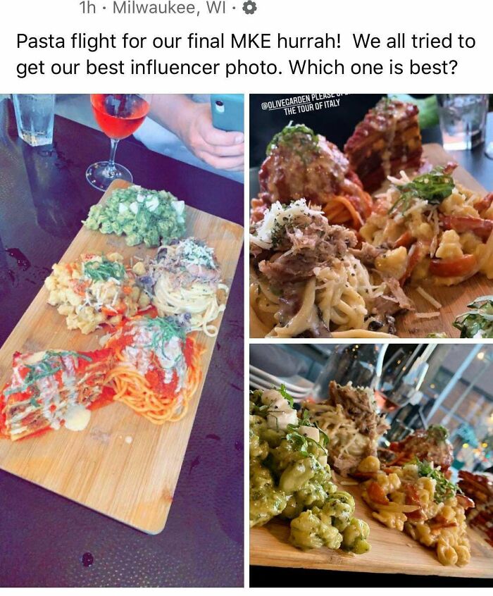 Pasta, On A Cutting Board, To Share