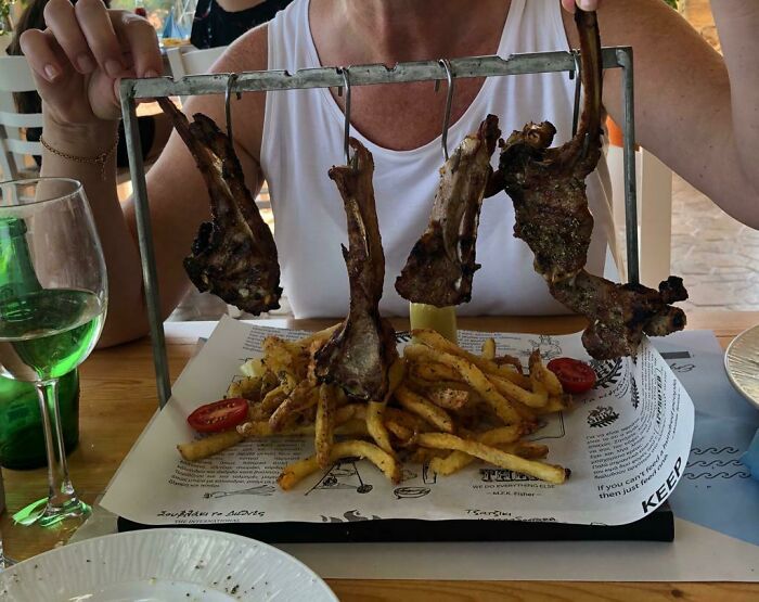 Lamb Chops On A Washing Line