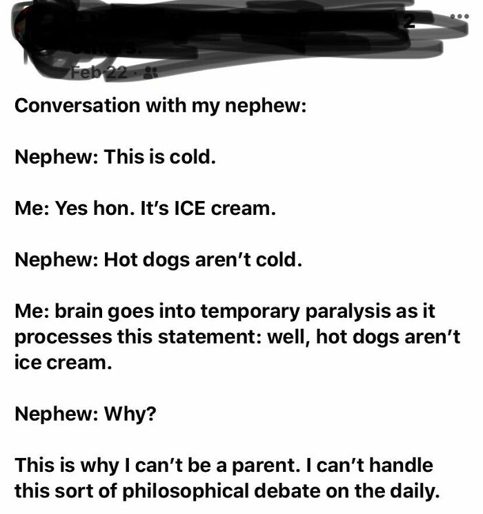 I Love My Nephew But He Likes To Break My Brain