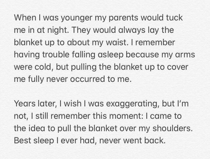 I’d Been Lying Awake With Cold Arms For Years