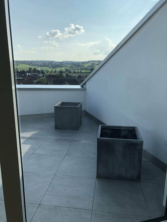 These Flower Pots I Bought Today Fit Perfectly On The Tiles