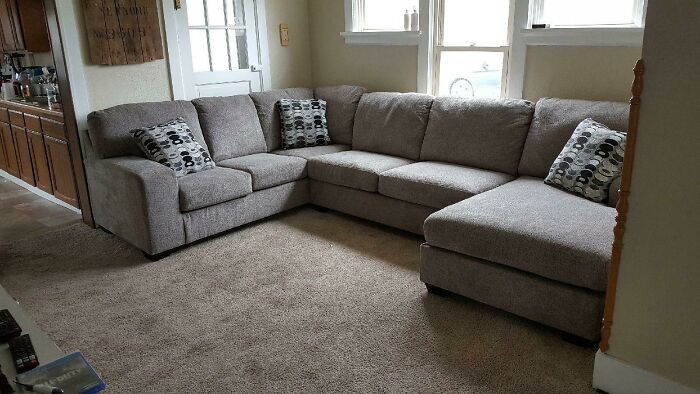 Bought A New Couch, I Probably Measured 20 Times And It Still Fits A Little Too Perfectly