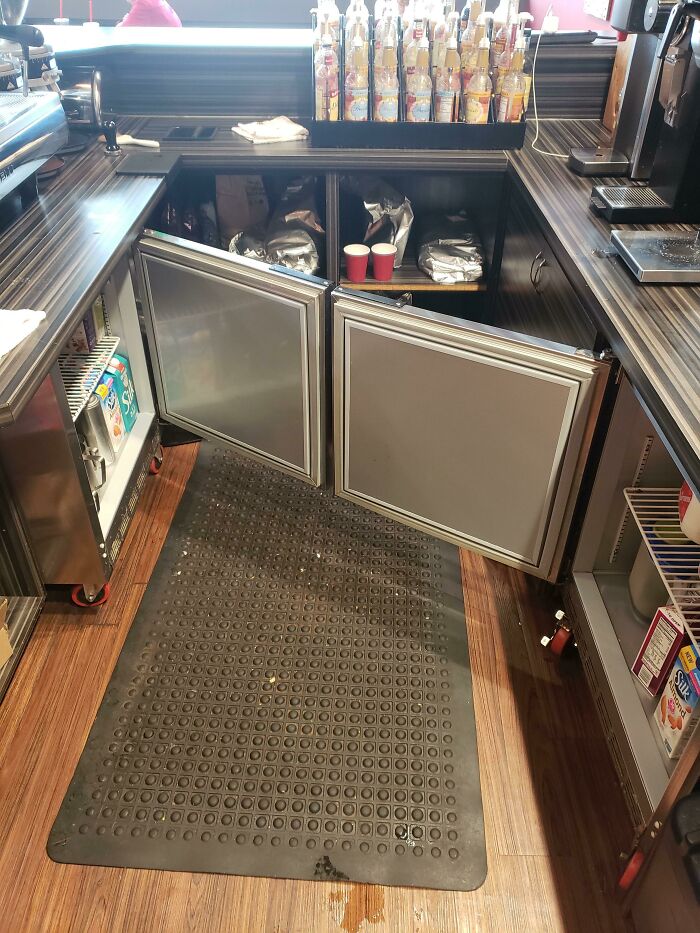 Two Fridge Doors Meet Perfectly