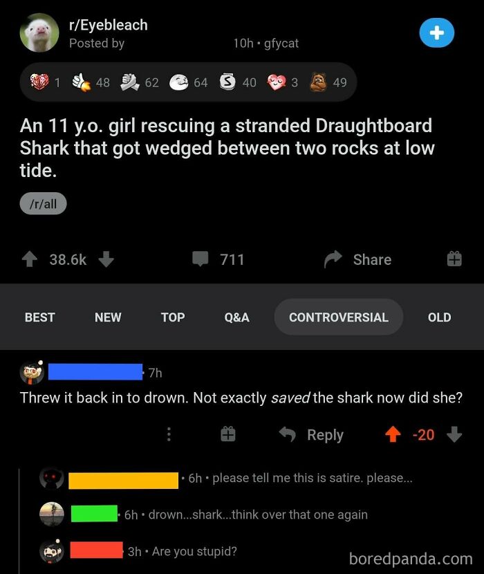 Sorting By Controversial Is Always Fun