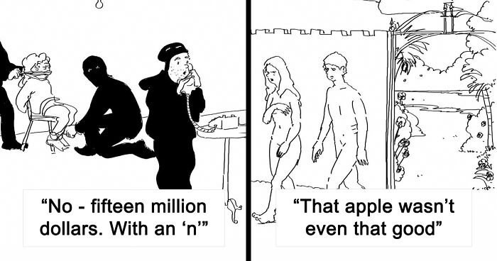 40 Of The Funniest Stories Told By This Artist Using Just A Single Frame And One Sentence