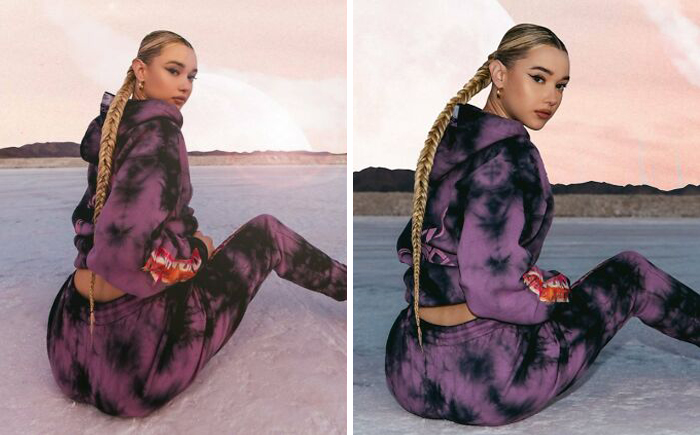 This Clothing Company Decided To Edit Just One Photo On The Listing For These Sweats, But Not The Others