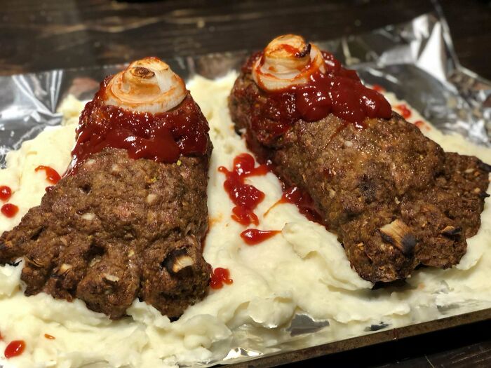 My Sister Made "Feet Loaf" For Halloween 