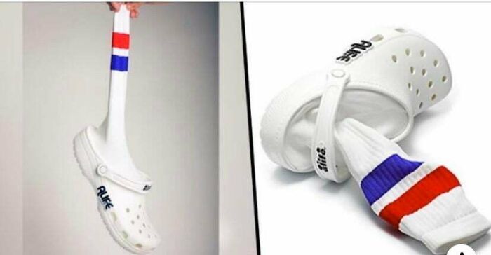 Crocs With Socks Built Into Them