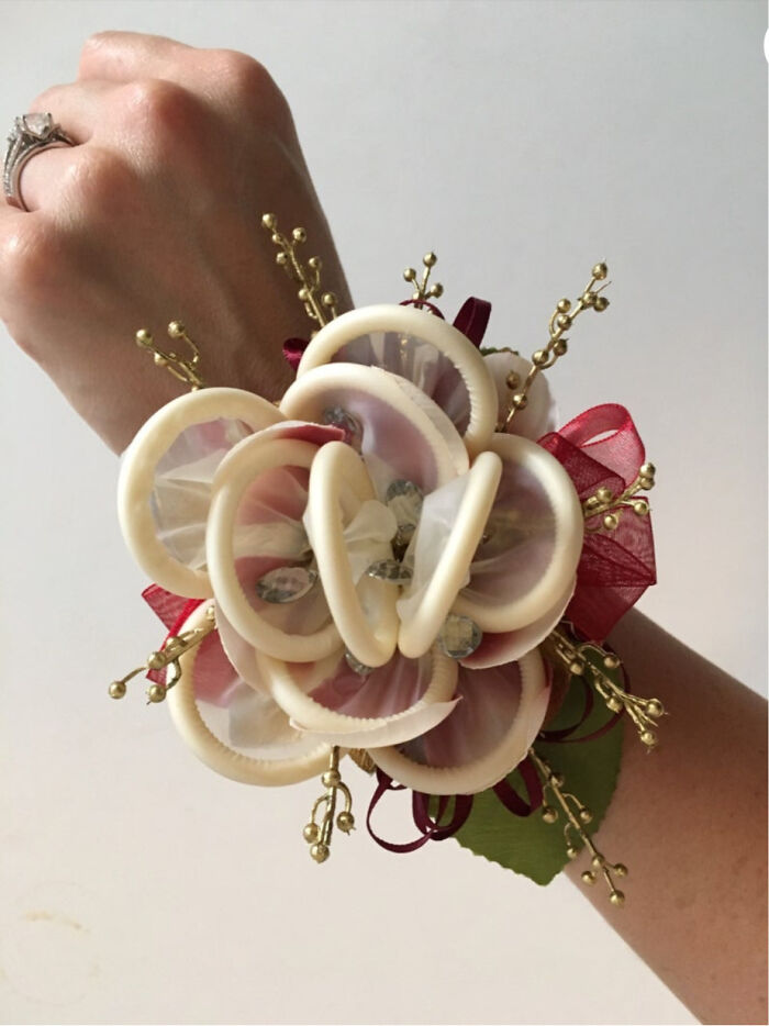 Condom Corsage