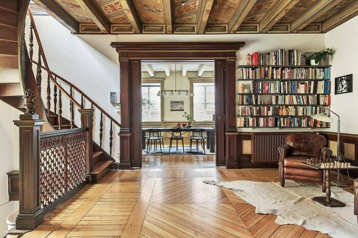 Beautiful Sitting And Reading Area In A Restored Home From The 1640s Located In Södermalm, Stockholm