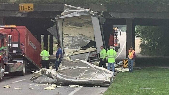 11foot8 In Indianapolis. Truck Was Full Of Cream Cheese
