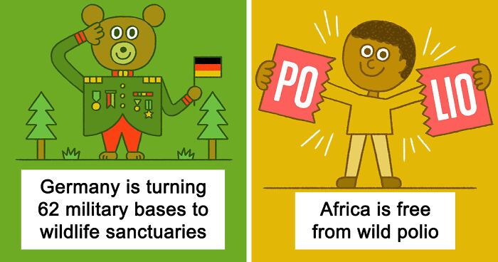 2020 Was A Hard Year, So This Man Illustrated The 40 Best News Of The Year To Outweigh The Negativity