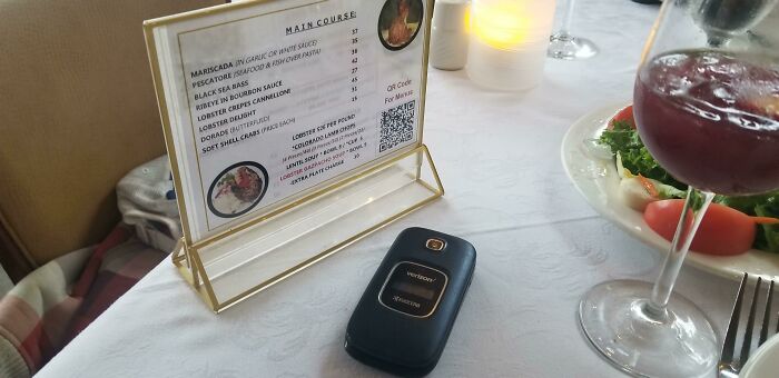 I Always Have To Borrow Someone's Phone To See The Menu Ever Since Covid