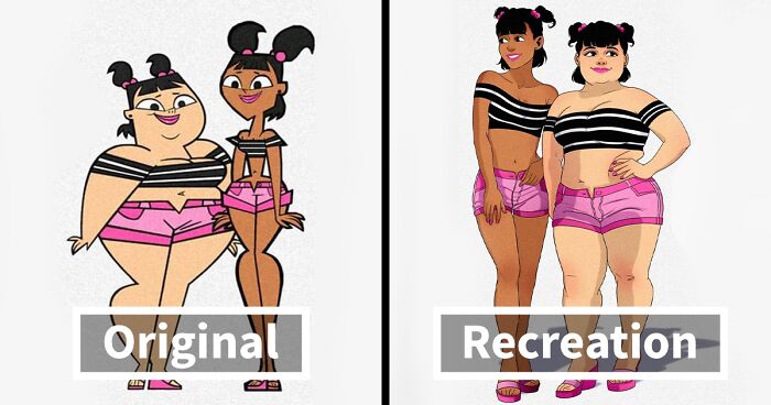 Artist Redraws 20 Total Drama Island Characters In A More Realistic Way