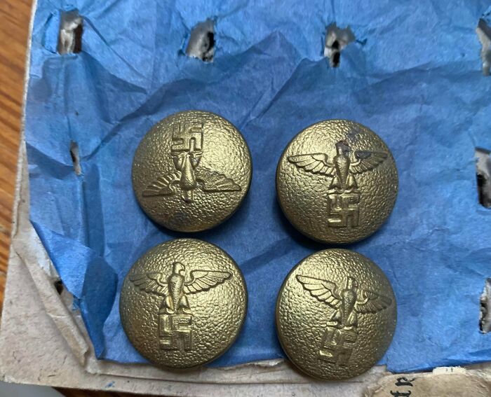 Found My Grandpa Nazi Uniform Buttons