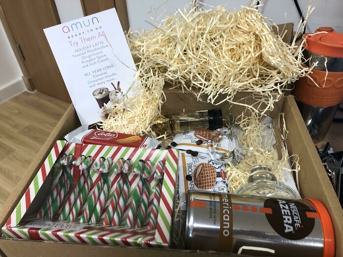 My ‘Hotel Chocolat Hamper’ That I Won In The Staff Raffle. The Raffle Was In Place Of Staff Bonuses This Year