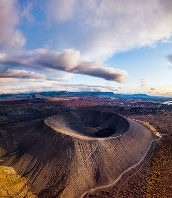 Aerial View Of A Dead Volcano Which Erupted 4500 Years Ago