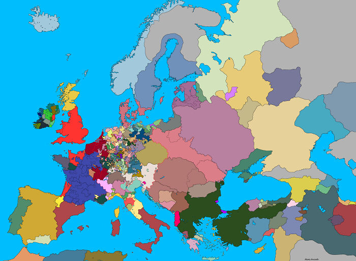 Europe 1444 Without Any Writing
