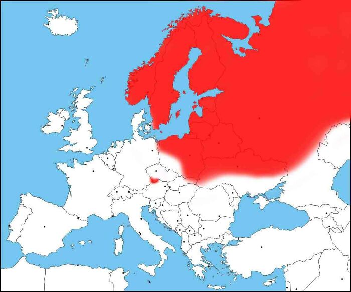 Moose Distribution In Europe