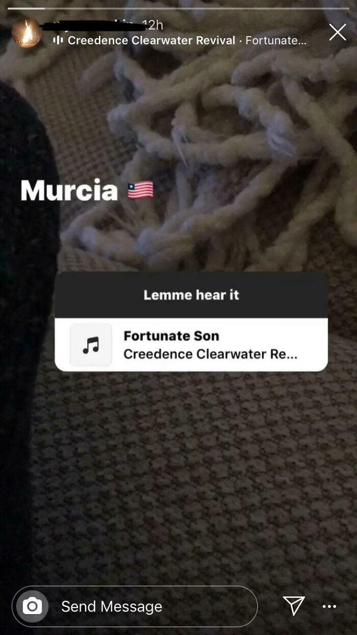 My Friends Insta Story. He Brings Disrespect To The Song Of The American Military