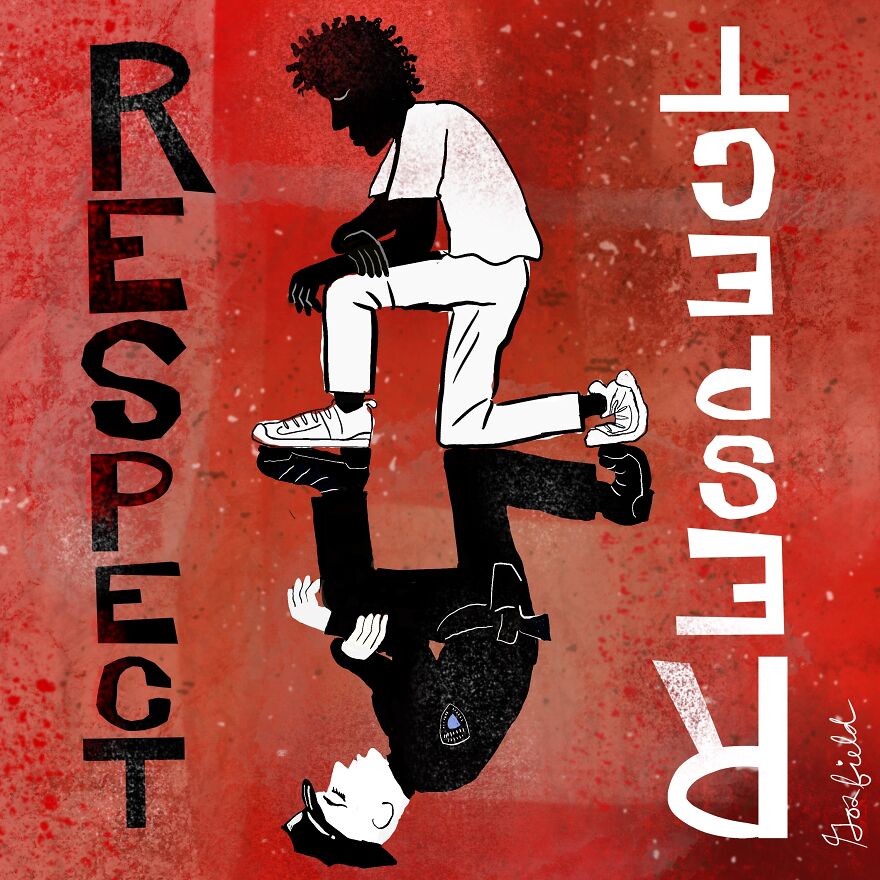 May 31: Blm Protesters Hit The Streets. I Was Inspired By Images Of Policemen Kneeling In Solidarity With Protestors.