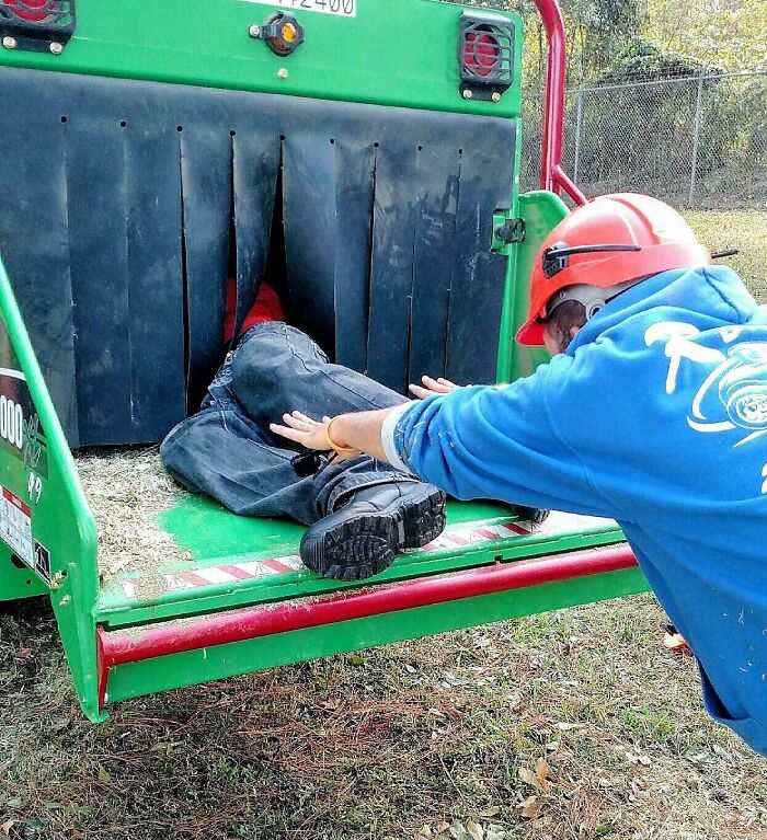 Guess Something Got Stuck In The Wood Chipper