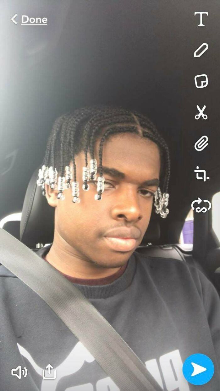 1.5 Years Growth, Braids With Beads