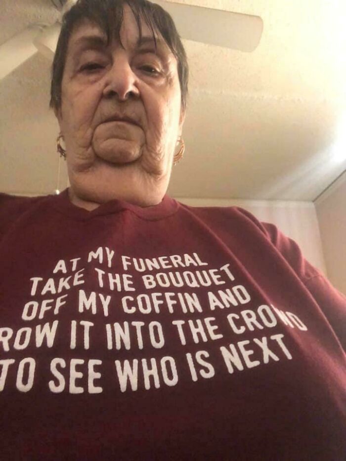 My Aunt’s First Selfie With Her First Ever Smart Phone She Got For Christmas