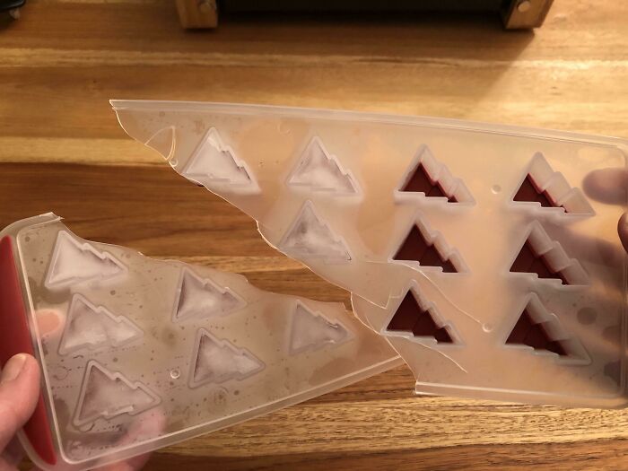 Trying To Pop Out My Xmas Ice Cubes