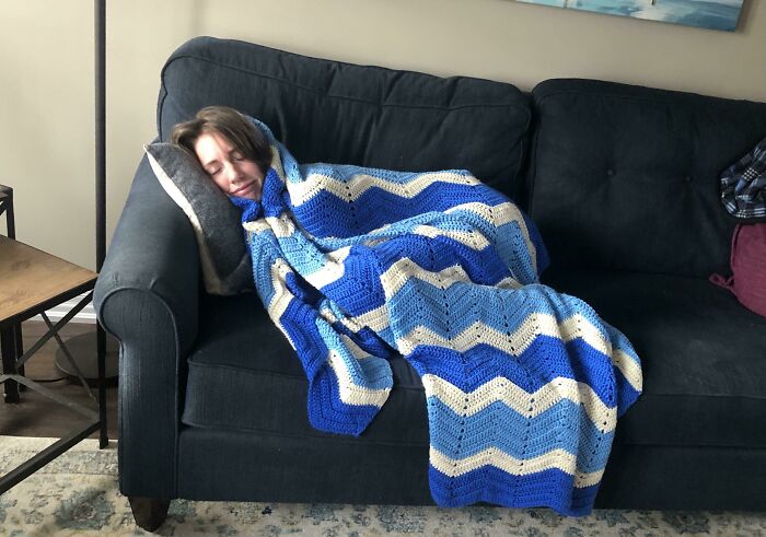 My Father Found My Baby Blanket And Gave It To Me For Christmas