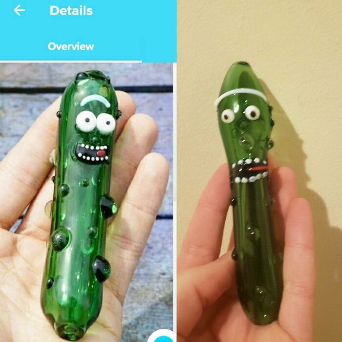 Ordered A Pickle Rick Pipe Off Wish.com...
