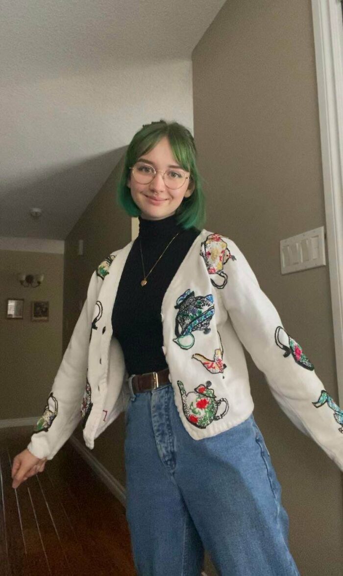 Can’t Explain Why I'm So Excited To Go My Antique Store Job And Sell China While Dressed Like A Crazy Teapot Lady