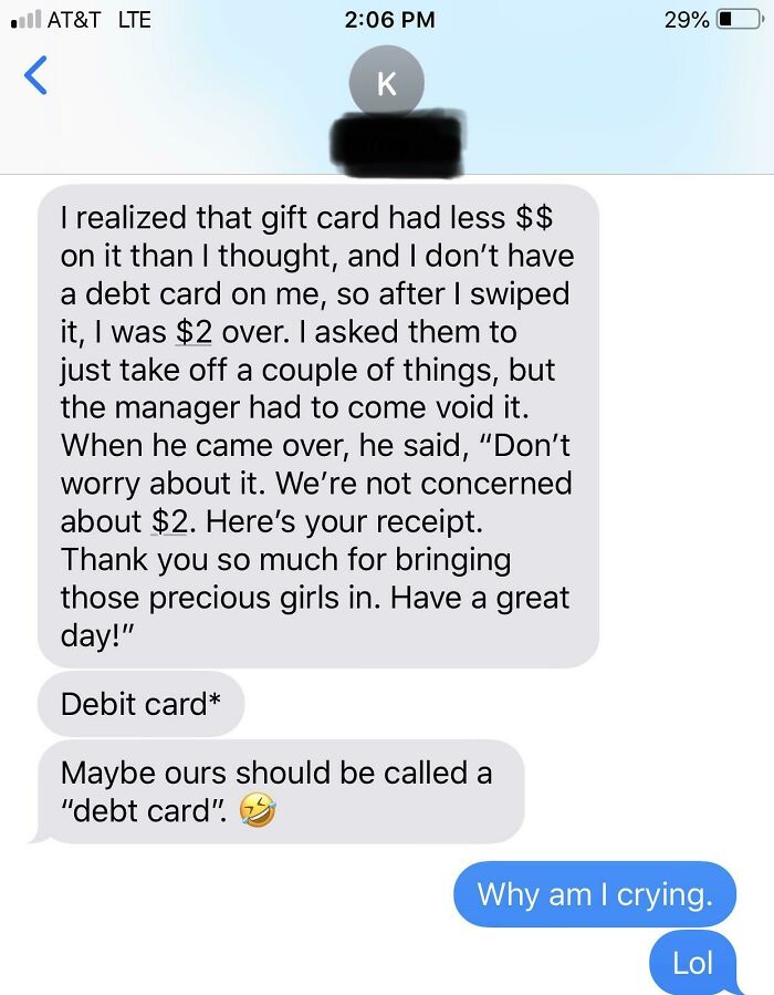 We Are In A Very Tight Financial Situation Currently, And My Wife Took Our Daughters To Trader Joe’s To Use A Christmas Gift Card On Groceries