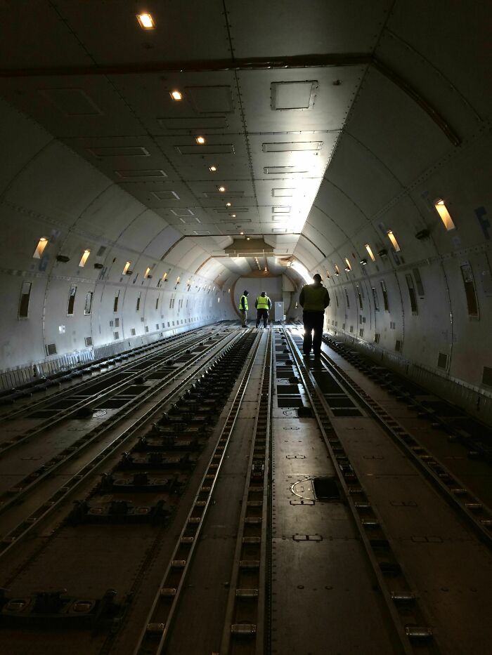 Finished Off A 14 Hour Shift Today At UPS It Felt Pretty Amazing Ending The Day With An Empty 747 Jumbo