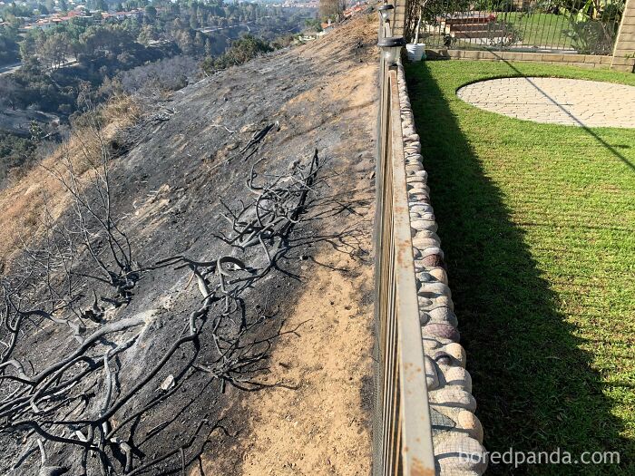 We Were Seconds Away From Losing Our Home To The California Fire. Thank You To All The Firefighters That Saved Our Community!
