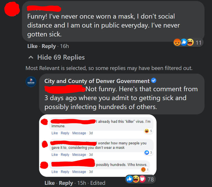 City Of Denver Calls Out A Covid Troll