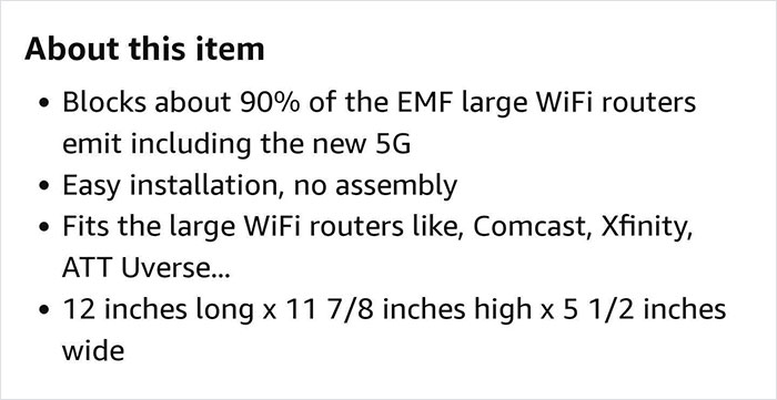 Amazon Sellers Are Ripping Off Conspiracy Theorists With These 5G 'Blockers' For $90, And The Internet Can't Stop Making Fun Of Them Amazon Sellers Are Ripping Off Conspiracy Theorists With These 5G 'Blockers' For $90, And The Internet Can't Stop Making Fun Of Them