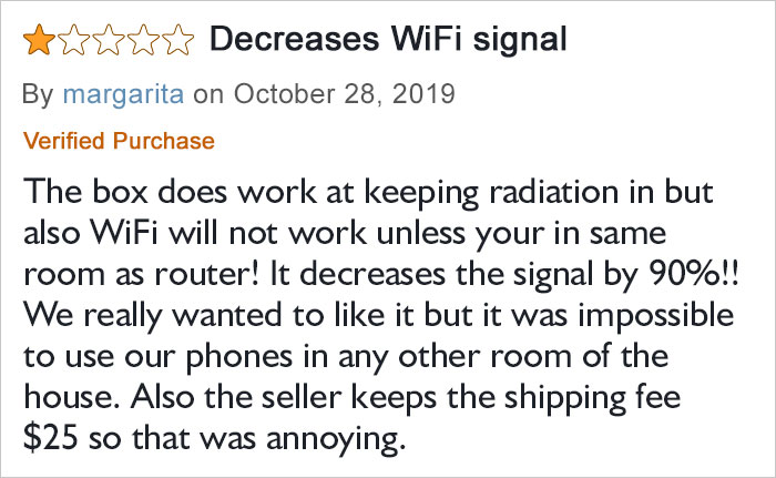 Amazon Sellers Are Ripping Off Conspiracy Theorists With These 5G 'Blockers' For $90, And The Internet Can't Stop Making Fun Of Them Amazon Sellers Are Ripping Off Conspiracy Theorists With These 5G 'Blockers' For $90, And The Internet Can't Stop Making Fun Of Them