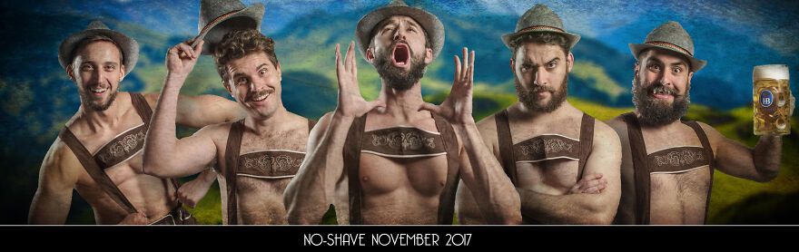 Every Year, This Group Of Friends Do Themed “No Shave November” Pictures Every Year, This Group Of Friends Do Themed “No Shave November” Pictures