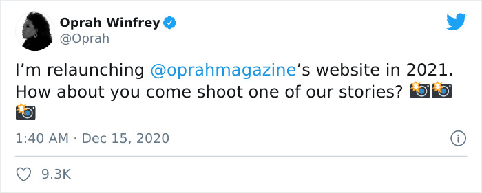 Oprah Hires A Photographer That Was Struggling After Seeing His Works On Twitter Oprah Hires A Photographer That Was Struggling After Seeing His Works On Twitter