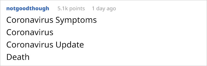 Guy Shares A 2020 Google Search Trends Infographic And It Sums Up 2020