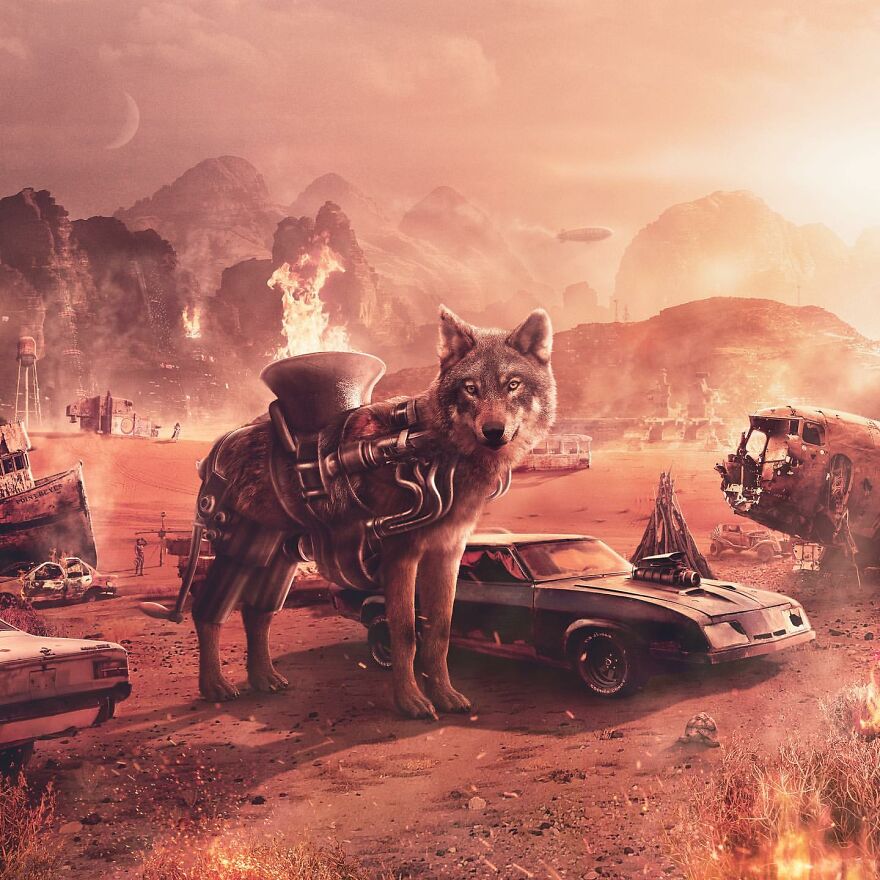 Digital Artist Makes Amazing Image Edits Using Animals, Fruits And Vegetables (120 Pics)