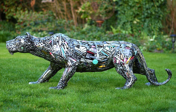 American Artist Brings Recycled Materials Back To Life, Here Are 30 Of His Incredible Sculptures