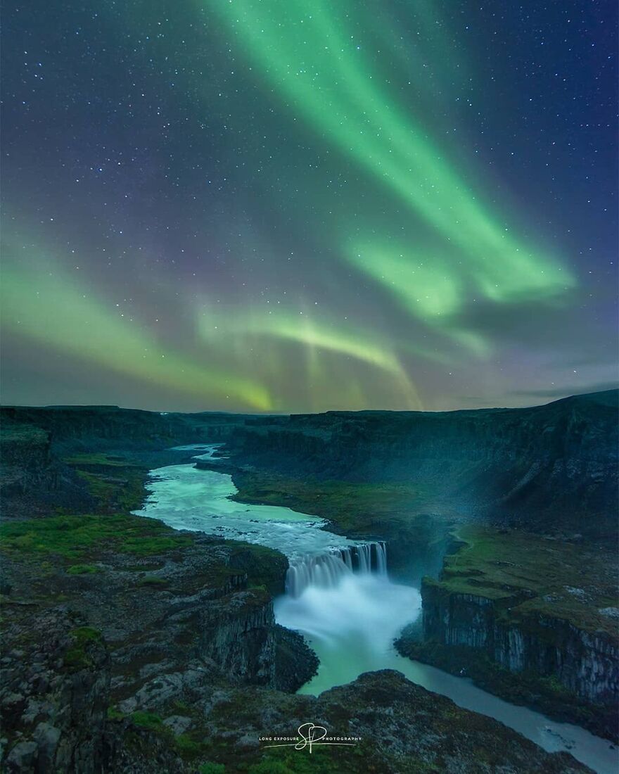 “Hafragilsfoss Aurora” By Stefano Pellegrini
