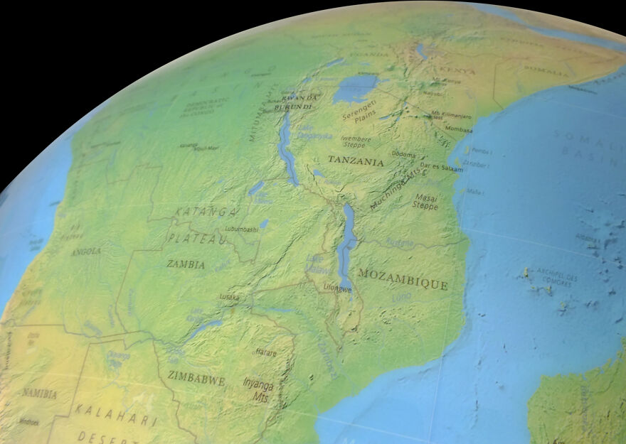 I Create Large Earth Globes From Gypsum And Natural Pigments (16 Pics)