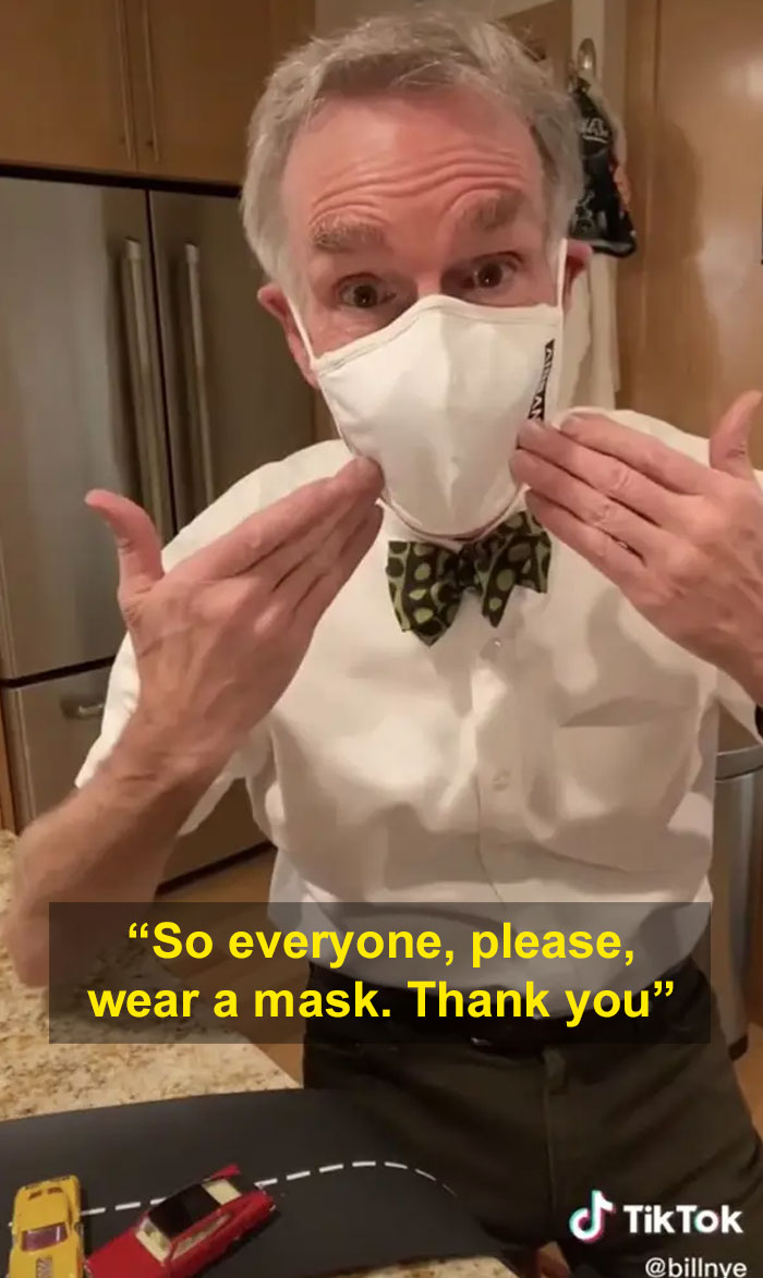 Bill Nye Perfectly Shuts Down Anti-Maskers' Fake Science On Why Masks Don't Work