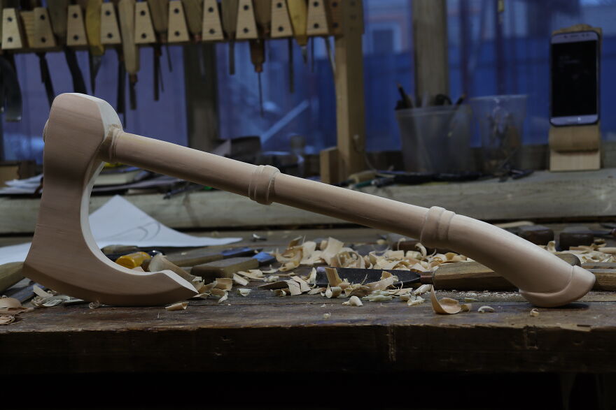 I Made Wooden Axe Inspired By The Assassin's Creed Valhalla
