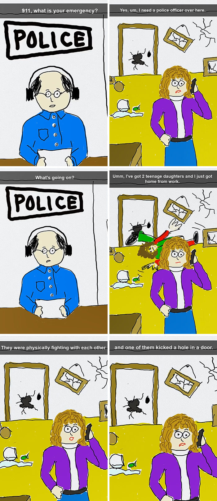 Person 'Collects' Absurd 911 Phone Calls, Starts Animating The Best Ones